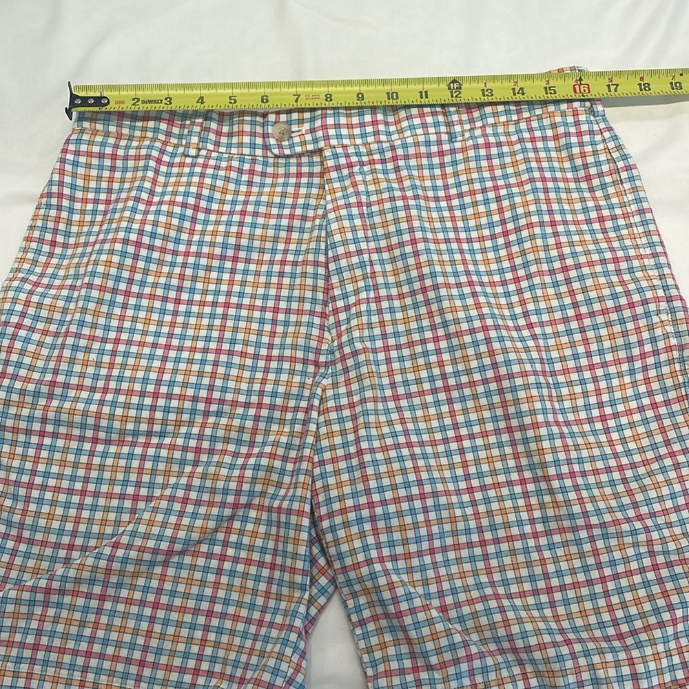 Peter Millar Golf Shorts 34 Golfcore Spring Preppy Country Club Plaid‎ Colorful - Picture 7 of 8